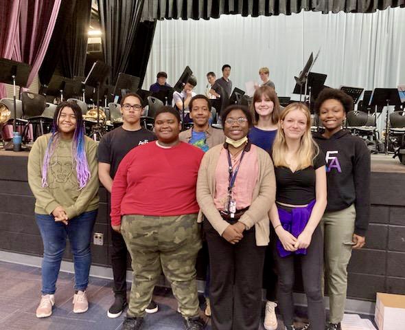  photo of students in honor band